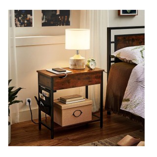 Μεταλλικό Βοηθητικό Τραπέζι με 2 Πρίζες και 2 Θύρες USB 60 x 31.5 x... Μεταλλικό Βοηθητικό Τραπέζι με 2 Πρίζες και 2 Θύρες USB 60 x 31.5 x...