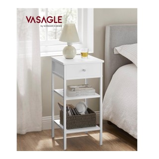 Μεταλλικό - Ξύλινο Κομοδίνο με 1 Συρτάρι και 2 Ράφια 35 x 35 x 70 c... Μεταλλικό - Ξύλινο Κομοδίνο με 1 Συρτάρι και 2 Ράφια 35 x 35 x 70 c...