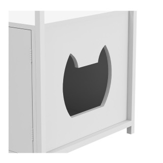 Μεταλλικό/Ξύλινο Ντουλάπι για Αμμολεκάνη Γάτας 75 x 51 x 54 cm Baka...