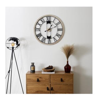 Μεταλλικό - Ξύλινο Ρολόι Τοίχου 70 cm Home Deco Factory HD0120 Μεταλλικό - Ξύλινο Ρολόι Τοίχου 70 cm Home Deco Factory HD0120