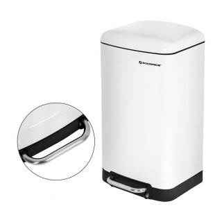 Μεταλλικός Κάδος Απορριμμάτων από Ατσάλι με Σύστημα Soft-Close 30 L...