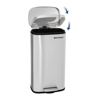 Μεταλλικός Κάδος Απορριμμάτων από Ατσάλι με Σύστημα Soft-Close 30 L... Μεταλλικός Κάδος Απορριμμάτων από Ατσάλι με Σύστημα Soft-Close 30 L...