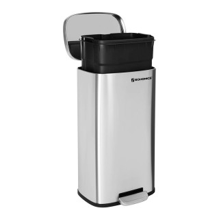 Μεταλλικός Κάδος Απορριμμάτων από Ατσάλι με Σύστημα Soft-Close 30 L...