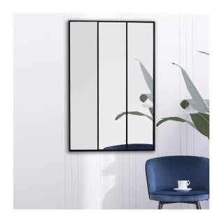 Μεταλλικός Ορθογώνιος Καθρέπτης 115 x 1.5 x 75 cm Home Deco Factory...