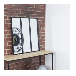 Μεταλλικός Τετράγωνος Καθρέπτης 61.5 x 2 x 61.5 cm Home Deco Factor...