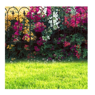 Μεταλλικός Φράχτης Κήπου 63 x 80 cm Costway OP3643