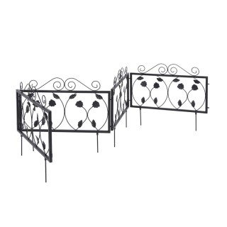 Μεταλλικός Φράχτης με 4 Πάνελ 225 x 34 cm Bakaji 02012597 Μεταλλικός Φράχτης με 4 Πάνελ 225 x 34 cm Bakaji 02012597