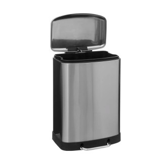 Μεταλλικός Κάδος Απορριμμάτων από Ανοξείδωτο Ατσάλι 50 Lt 5Five Sim...