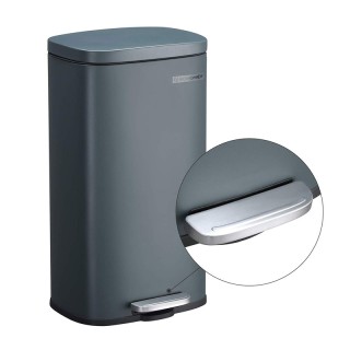 Μεταλλικός Κάδος Απορριμμάτων από Ατσάλι με Σύστημα Soft-Close 30 L... Μεταλλικός Κάδος Απορριμμάτων από Ατσάλι με Σύστημα Soft-Close 30 L...