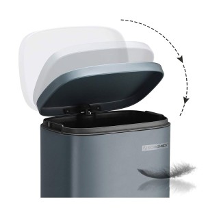 Μεταλλικός Κάδος Απορριμμάτων από Ατσάλι με Σύστημα Soft-Close 30 L... Μεταλλικός Κάδος Απορριμμάτων από Ατσάλι με Σύστημα Soft-Close 30 L...