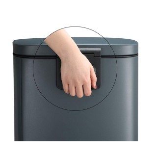 Μεταλλικός Κάδος Απορριμμάτων από Ατσάλι με Σύστημα Soft-Close 30 L... Μεταλλικός Κάδος Απορριμμάτων από Ατσάλι με Σύστημα Soft-Close 30 L...
