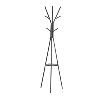 Metal Calogeros 45 x 45 x 180 cm Color Black HOMCOM 831-174BK