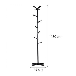 Μεταλλικός Καλόγερος 48 x 180 cm ModernHome YLT-0610-Black