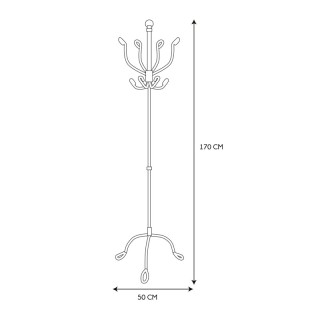 Μεταλλικός Καλόγερος 50 x 170 cm Χρώματος Γκρι Home Deco Factory HD... Μεταλλικός Καλόγερος 50 x 170 cm Χρώματος Γκρι Home Deco Factory HD...