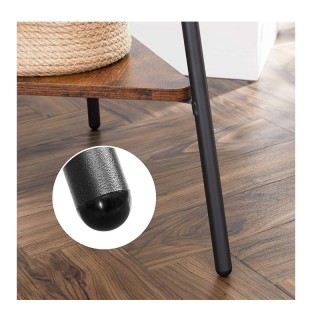 Μεταλλικός Καλόγερος με 2 Ξύλινα Ράφια 49.5 x 49.5 x 179 cm VASAGLE... Μεταλλικός Καλόγερος με 2 Ξύλινα Ράφια 49.5 x 49.5 x 179 cm VASAGLE...