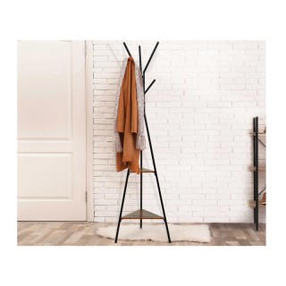 Μεταλλικός Καλόγερος με 2 Ξύλινα Ράφια Elize 50 x 50 x 180 cm Idomy... Μεταλλικός Καλόγερος με 2 Ξύλινα Ράφια Elize 50 x 50 x 180 cm Idomy...