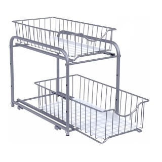Μεταλλικός Οργανωτής Κουζίνας με 2 Συρόμενα Καλάθια 36.5 x 21 x 31....