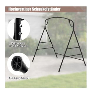 Μεταλλικός Σκελετός Κούνιας 180 x 133 x 182 cm Costway NP11346DK Μεταλλικός Σκελετός Κούνιας 180 x 133 x 182 cm Costway NP11346DK