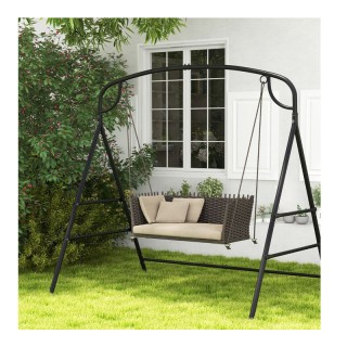 Μεταλλικός Σκελετός Κούνιας 180 x 133 x 182 cm Costway NP11346DK Μεταλλικός Σκελετός Κούνιας 180 x 133 x 182 cm Costway NP11346DK