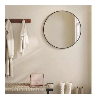 Μεταλλικός Στρογγυλός Καθρέπτης Τοίχου 61 cm Songmics LWM102B01 Μεταλλικός Στρογγυλός Καθρέπτης Τοίχου 61 cm Songmics LWM102B01