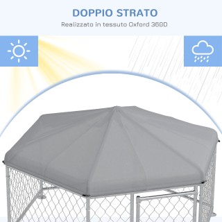 PawHut Kennel για σκύλους μεσαίου μεγέθους με υφασμάτινη οροφή Oxfo... PawHut Kennel για σκύλους μεσαίου μεγέθους με υφασμάτινη οροφή Oxfo...