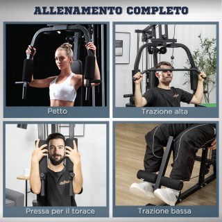HOMCOM Multifunction Fitness Station Power Tower με βάρη έως 45 κιλ... HOMCOM Multifunction Fitness Station Power Tower με βάρη έως 45 κιλ...