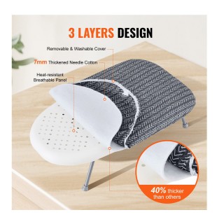 Mini Επιτραπέζια Σιδερώστρα με Κάλυμμα 595 x 365 x 187 mm VEVOR TYB...