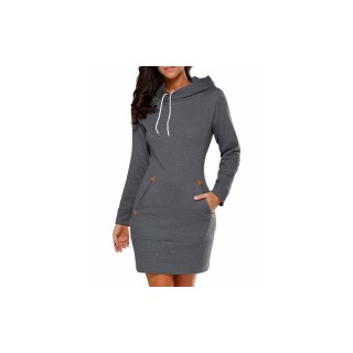 Mini Φόρεμα με Κουκούλα και Τσέπες SPM 8436547642205 Mini Φόρεμα με Κουκούλα και Τσέπες SPM 8436547642205