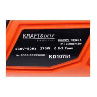 Mini Λειαντήρας 270 W με Θήκη και Αξεσουάρ Kraft&Dele ΚD-10751 KD-1...