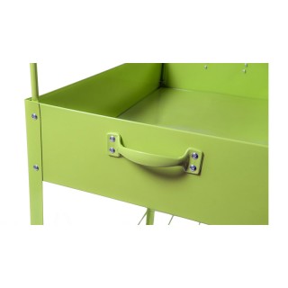 Mini Μεταλλικό Θερμοκήπιο με 2 Ρόδες 80 x 43 x 132 cm Χρώματος Πράσ...