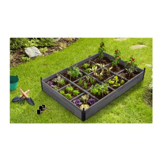 Mini Θερμοκήπιο με 12 Διαμερίσματα 120 x 80 x 50 cm Χρώματος Γκρι S...