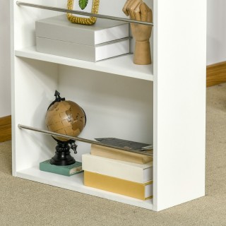 Τραπέζι Bar HOMCOM με 3 ράφια και προστατευτικές ράβδους, σε ατσάλι... Τραπέζι Bar HOMCOM με 3 ράφια και προστατευτικές ράβδους, σε ατσάλι...