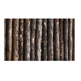 Μουσαμάς Περίφραξης Κήπου με Μοτίβο Ξύλου σε Ρολό 1.5 x 5 m Inkazen...