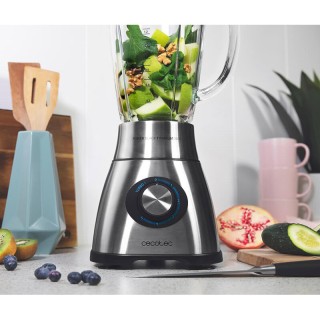 Μπλέντερ με Γυάλινη Κανάτα 1.8L και 6 Λεπίδες Τιτανίου Power Titani...