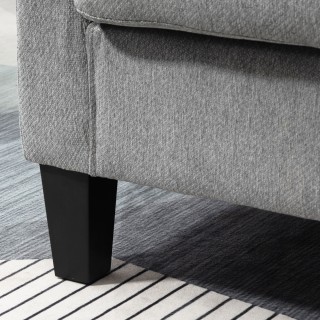 HOMCOM Μοντέρνα Επενδυμένη Πολυθρόνα με Βαθύ Κάθισμα - Γκρι 839-204 HOMCOM Μοντέρνα Επενδυμένη Πολυθρόνα με Βαθύ Κάθισμα - Γκρι 839-204