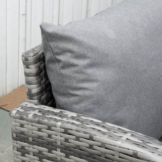 Outsunny 4-Pece PE Rattan Garden Lounge με γωνιακό καναπέ και τραπε... Outsunny 4-Pece PE Rattan Garden Lounge με γωνιακό καναπέ και τραπε...