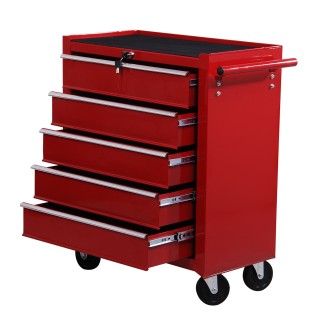 HomCom Trolley Toolbox for workshop, κόκκινο, 67,5x33x77cm E2-0004 HomCom Trolley Toolbox for workshop, κόκκινο, 67,5x33x77cm E2-0004