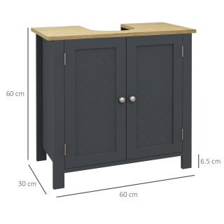 kleankin νεσεσέρ σε μοριοσανίδα και MDF με 2 πόρτες με ρυθμιζόμενο ...