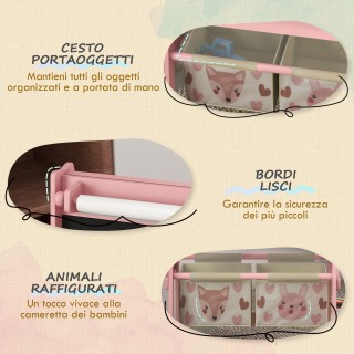 AIYAPLAY Παιδικός Μαυροπίνακας με Καβαλέτο 3 σε 1 και 2 Δοχεία, Ηλι...