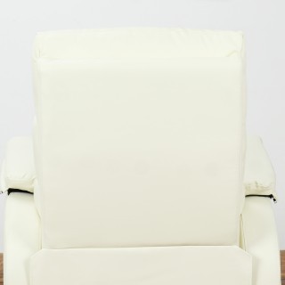 Homcom Manual Ανακλινόμενη Πολυθρόνα Relax σε Δερματίνη, Κρέμα, 75x...