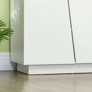 Ντουλάπι πολλαπλών χρήσεων HOMCOM Λευκό μοριοσανίδα 5 επιπέδων με ρ... Ντουλάπι πολλαπλών χρήσεων HOMCOM Λευκό μοριοσανίδα 5 επιπέδων με ρ...