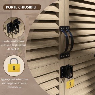 Ντουλάπα αποθήκευσης εξωτερικού χώρου με 2 ράφια με μανταλάκια, σε ... Ντουλάπα αποθήκευσης εξωτερικού χώρου με 2 ράφια με μανταλάκια, σε ...