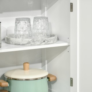 Ντουλάπι HOMCOM με 2 ανοιχτά ράφια και 2 ντουλάπια με πόρτες, σε MD... Ντουλάπι HOMCOM με 2 ανοιχτά ράφια και 2 ντουλάπια με πόρτες, σε MD...