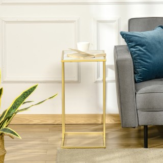 Τραπεζάκι σαλονιού Outsunny με μαρμάρινο εφέ και μεταλλική βάση, 48... Τραπεζάκι σαλονιού Outsunny με μαρμάρινο εφέ και μεταλλική βάση, 48...