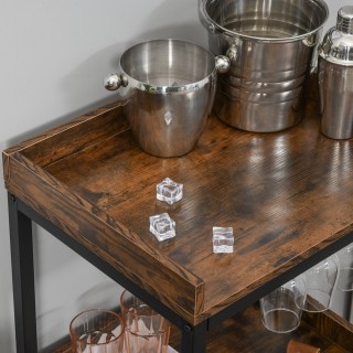 HOMCOM Industrial Style Σχάρα μπουκαλιών με κελάρι κρασιού για 9 μπ... HOMCOM Industrial Style Σχάρα μπουκαλιών με κελάρι κρασιού για 9 μπ...