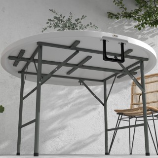 Outsunny Πτυσσόμενο Τραπέζι για Κήπο και Κάμπινγκ, από ατσάλι και H... Outsunny Πτυσσόμενο Τραπέζι για Κήπο και Κάμπινγκ, από ατσάλι και H...