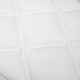 HOMCOM Στρογγυλό περιστρεφόμενο σκαμπό με ρόδες, ρυθμιζόμενο ύψος κ...