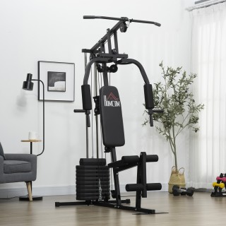 HOMCOM Fitness Station με βάρη 45kg για οικιακή και επαγγελματική π...
