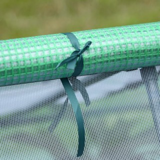 Θερμοκήπιο Outsunny Steel Garden με επίστρωση PE, πόρτες και παράθυ...