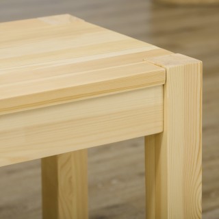 HOMCOM Πάγκος κουζίνας από πεύκο για 3 άτομα, 150Lx33x45cm, χρώμα ξ... HOMCOM Πάγκος κουζίνας από πεύκο για 3 άτομα, 150Lx33x45cm, χρώμα ξ...